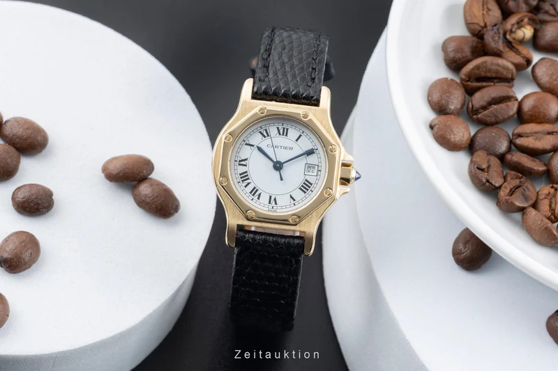 Cartier Santos Ronde 18 ct gold automatic women's watch 2969 [2601619]