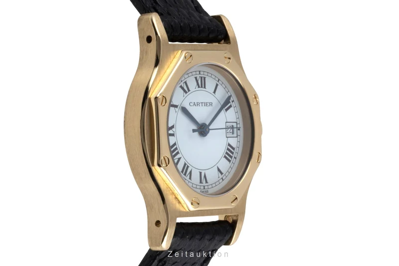 Cartier Santos Ronde 18 ct gold automatic women's watch 2969 [2601619]