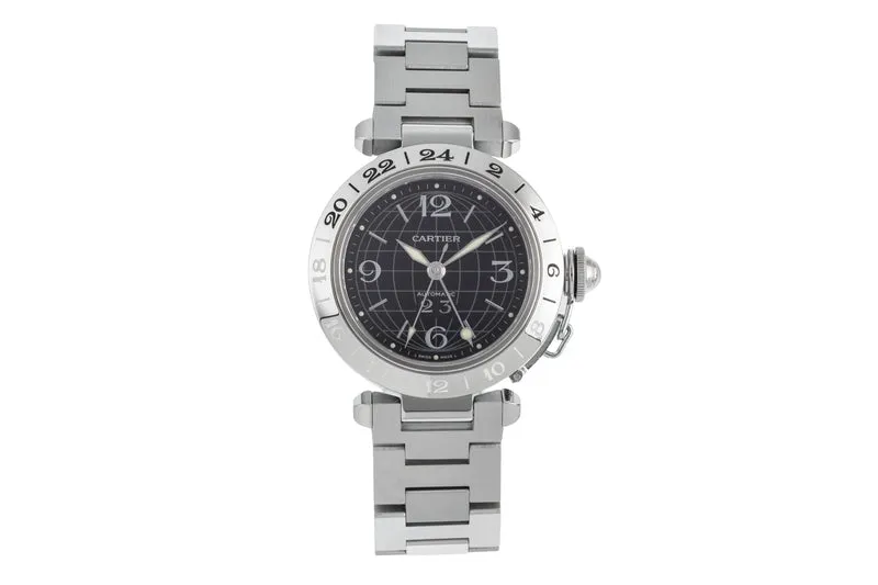 Cartier Pasha steel automatic men's watch W31049M7 [2601362]