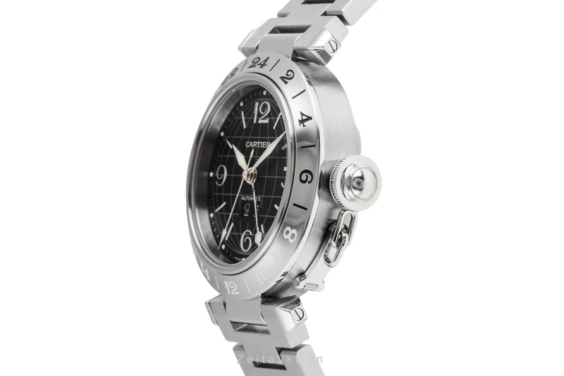 Cartier Pasha steel automatic men's watch W31049M7 [2601362]