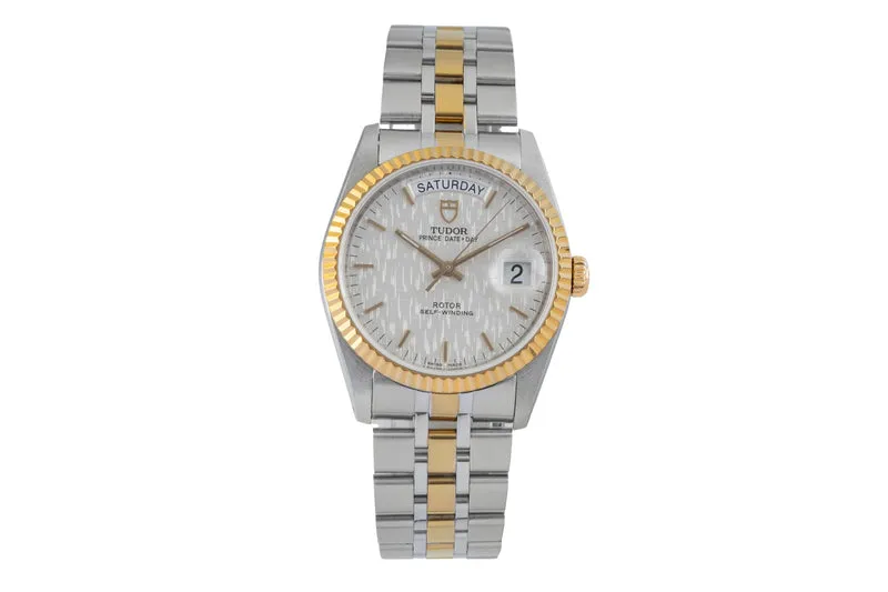 Tudor Date-Day steel / gold automatic men's watch 76213 [2601228]
