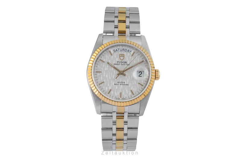 Tudor Date-Day steel / gold automatic men's watch 76213 [2601228]