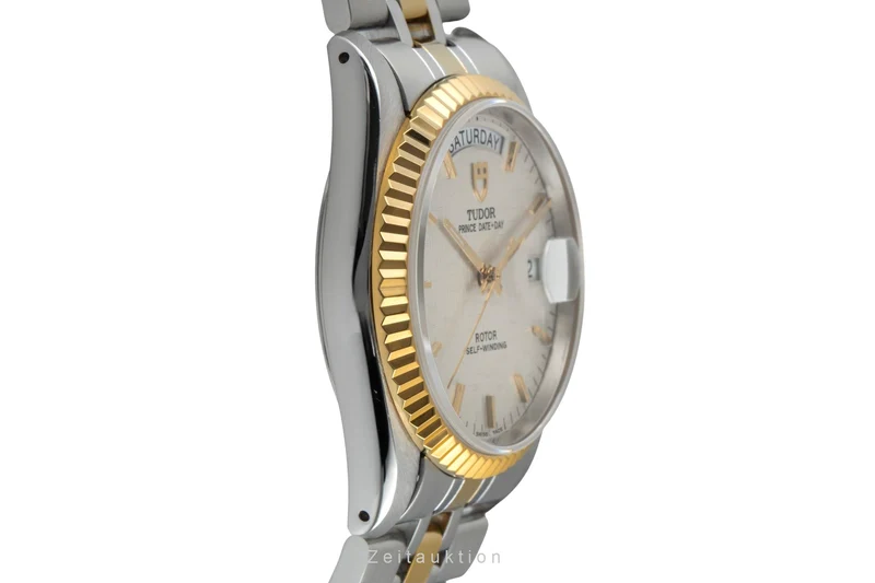 Tudor Date-Day steel / gold automatic men's watch 76213 [2601228]