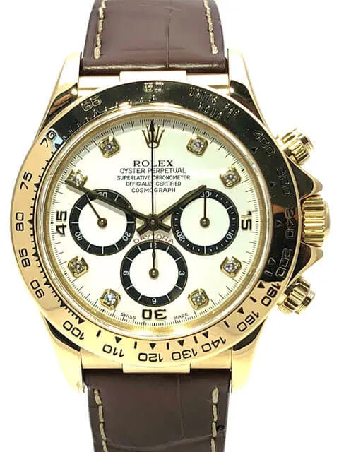 Rolex Daytona 16518 Gelbgold - Leder LC100 aus 1993 Zenith inverted 6