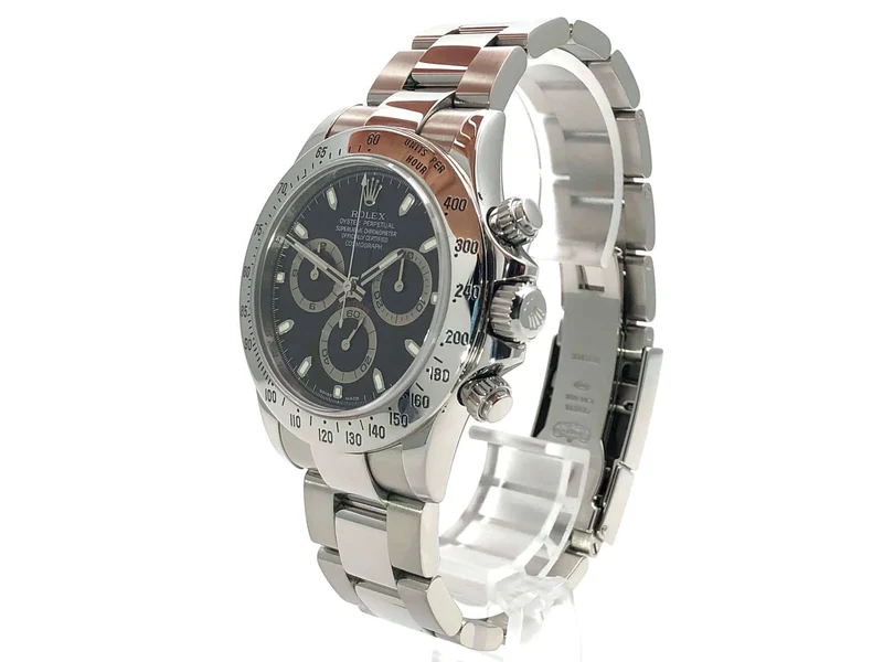 Rolex Daytona Edelstahl 116520 Schwarz aus 2008 LC100