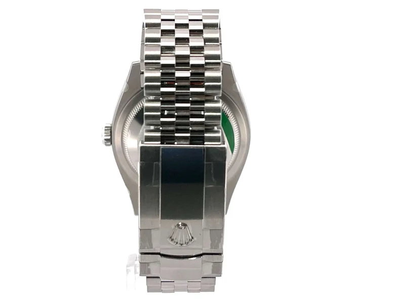 Rolex Datejust 36 Oystersteel Weißgold 126234 Schwarz Jubile-Band verklebt aus 2021