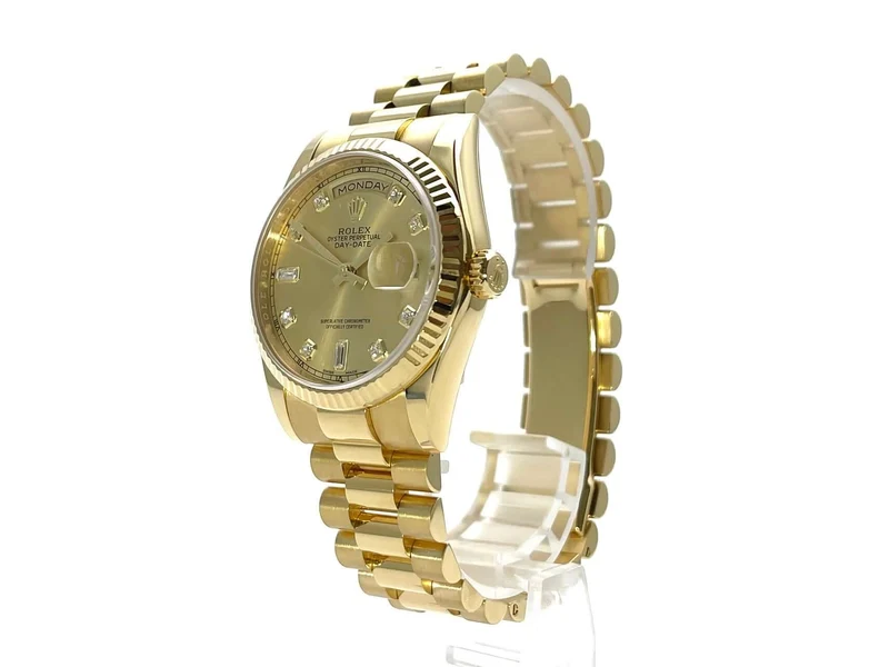 Rolex Day-Date 36 Gelbgold 118238 Champagner Dia aus 2017 LC100