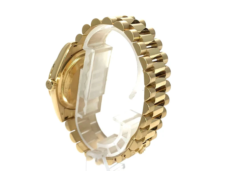 Rolex Day-Date 36 118238 Gelbgold Grün aus 2017 ungetragen