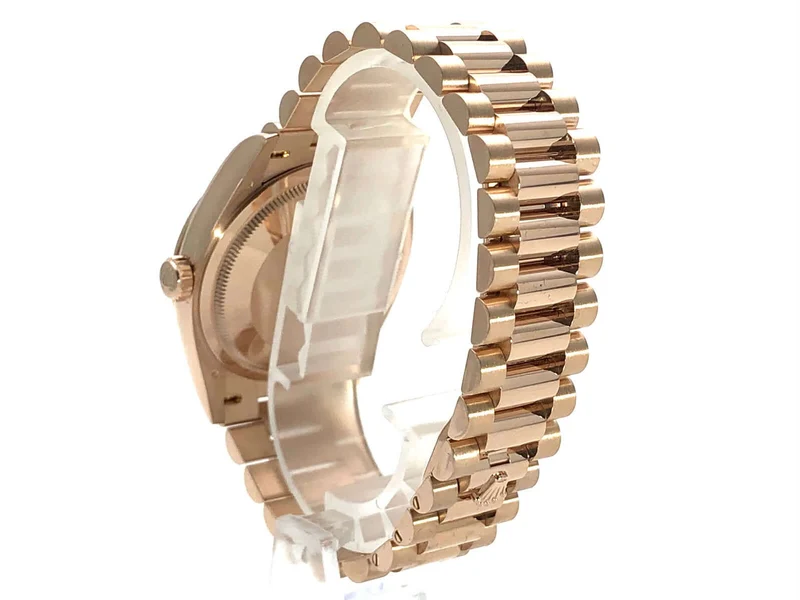 Rolex Day-Date 36 Everose-Gold 128235 Choco Diamant ungetragen aus 2019