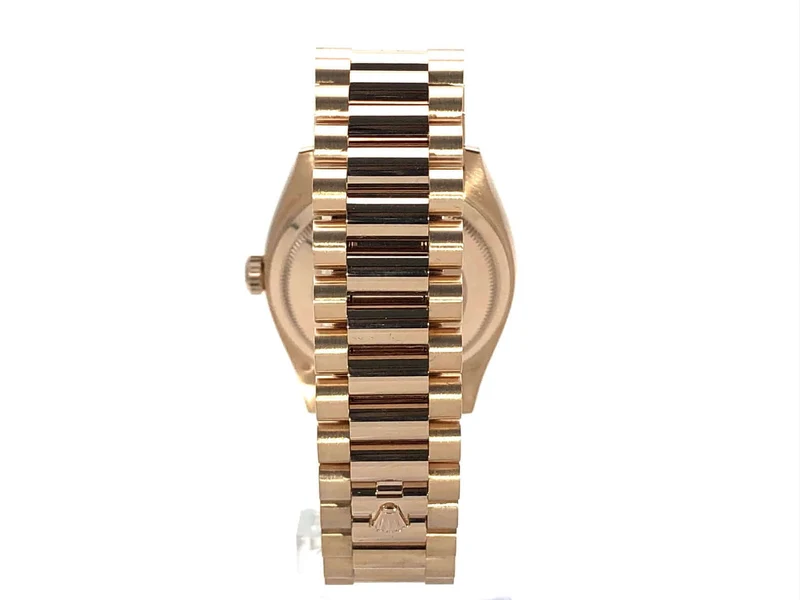 Rolex Day-Date 36 Everose-Gold 128235 Choco Diamant ungetragen aus 2019