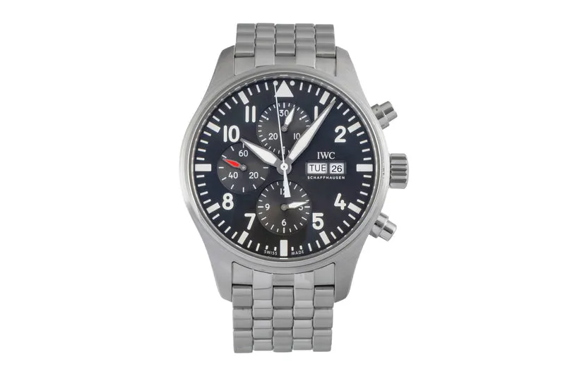 IWC Fliegerchronograph chronograph steel automatic men's watch IW377719 [2601015]