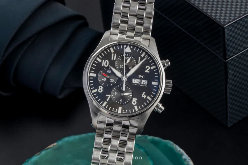 IWC Fliegerchronograph chronograph steel automatic men's watch IW377719 [2601015]
