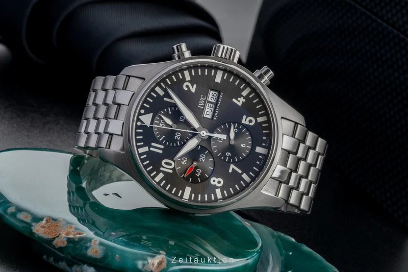 IWC Fliegerchronograph chronograph steel automatic men's watch IW377719 [2601015]