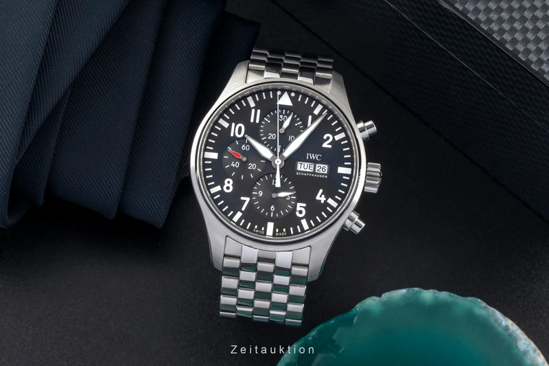 IWC Fliegerchronograph chronograph steel automatic men's watch IW377719 [2601015]
