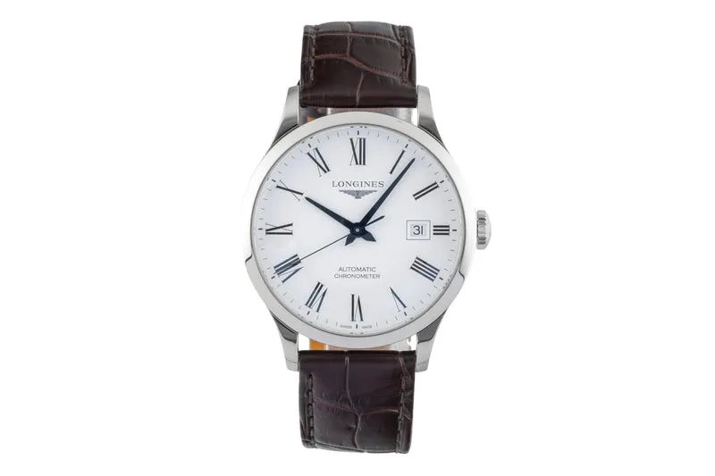 Longines Record steel automatic men's watch L2.821.4.11.2 LP: 2400EUR [2601544]