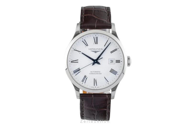 Longines Record steel automatic men's watch L2.821.4.11.2 LP: 2400EUR [2601544]
