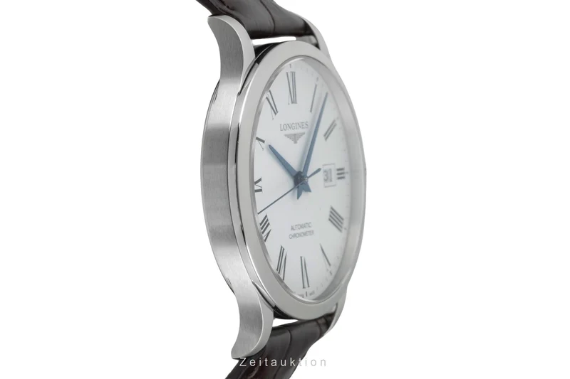 Longines Record steel automatic men's watch L2.821.4.11.2 LP: 2400EUR [2601544]