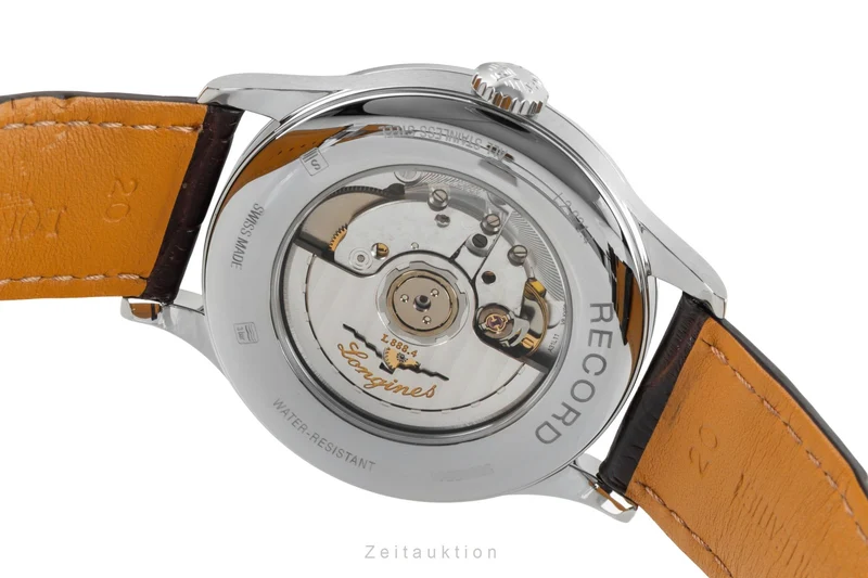 Longines Record steel automatic men's watch L2.821.4.11.2 LP: 2400EUR [2601544]