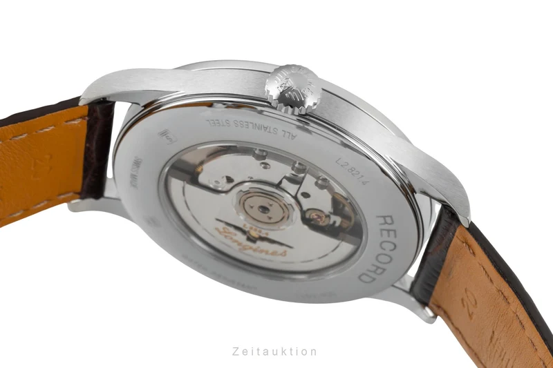Longines Record steel automatic men's watch L2.821.4.11.2 LP: 2400EUR [2601544]