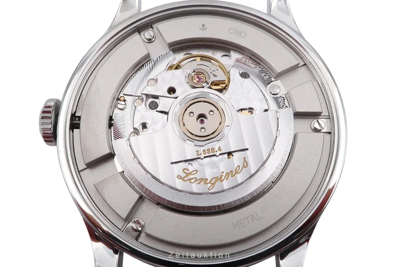 Longines Record steel automatic men's watch L2.821.4.11.2 LP: 2400EUR [2601544]