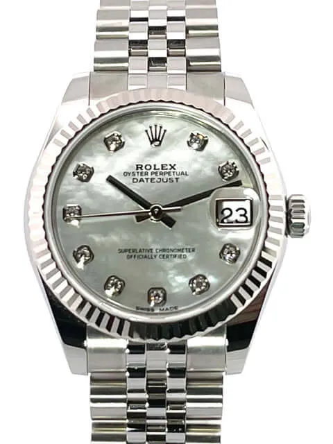 Rolex Datejust 31 178274 Perlmutt Diamant Jubile-Band