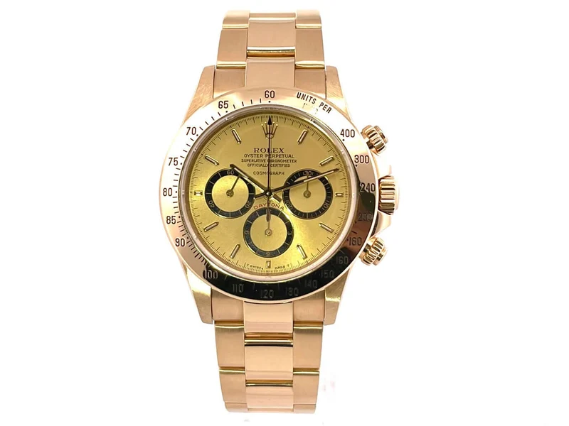 Rolex Cosmograph Daytona 16528 Gelbgold floating dial inverted 6 E-Serial