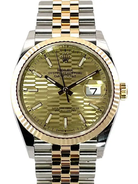 Rolex Datejust 36 126233 Golden Riffel Jubile-Band