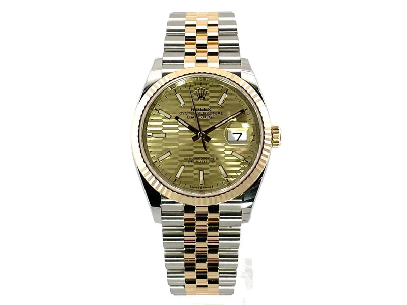 Rolex Datejust 36 126233 Golden Riffel Jubile-Band
