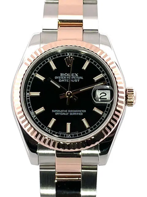 Rolex Datejust 31 Ref. 178271 Schwarz Index aus 2013