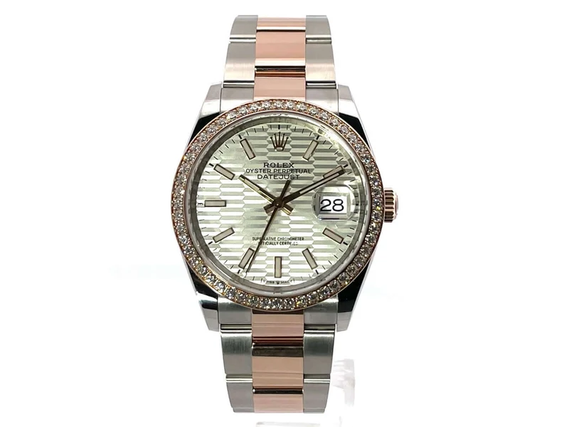 Rolex Datejust 36 126281RBR Silber Riffelmuster