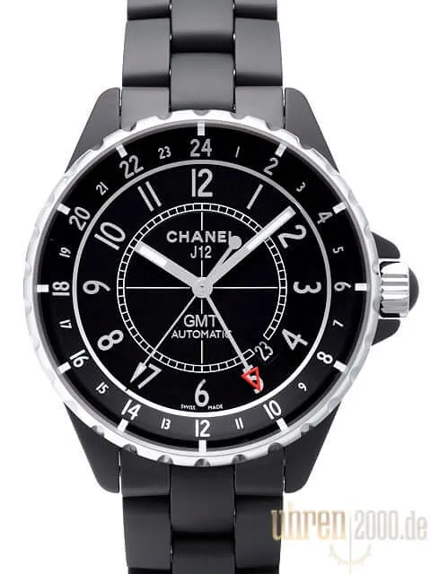 Chanel J12 Mattschwarz GMT H3131 Automatik