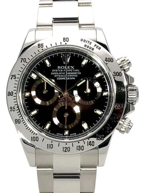Rolex Daytona Edelstahl 116520 Schwarz aus 2013 LC100