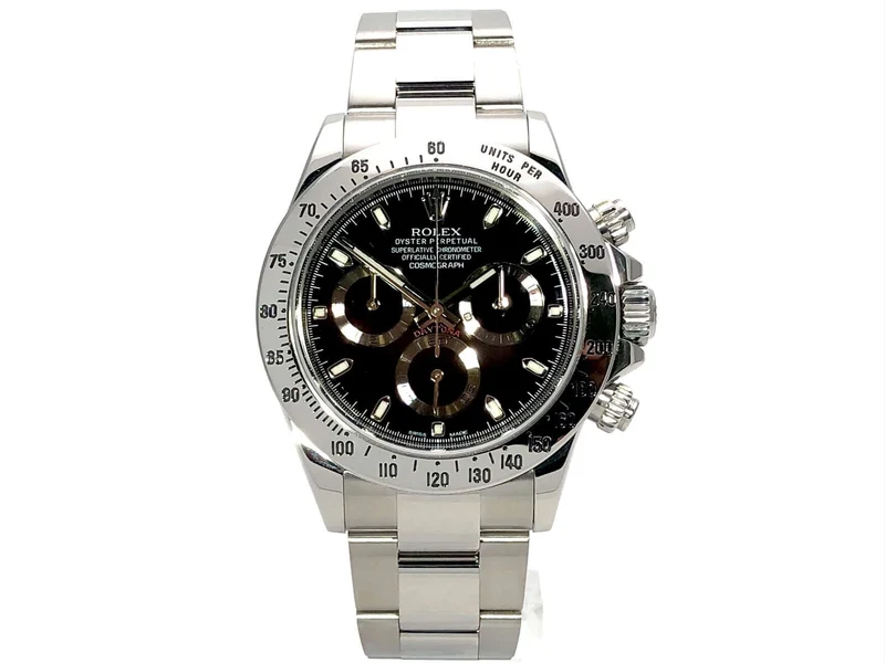 Rolex Daytona Edelstahl 116520 Schwarz aus 2013 LC100