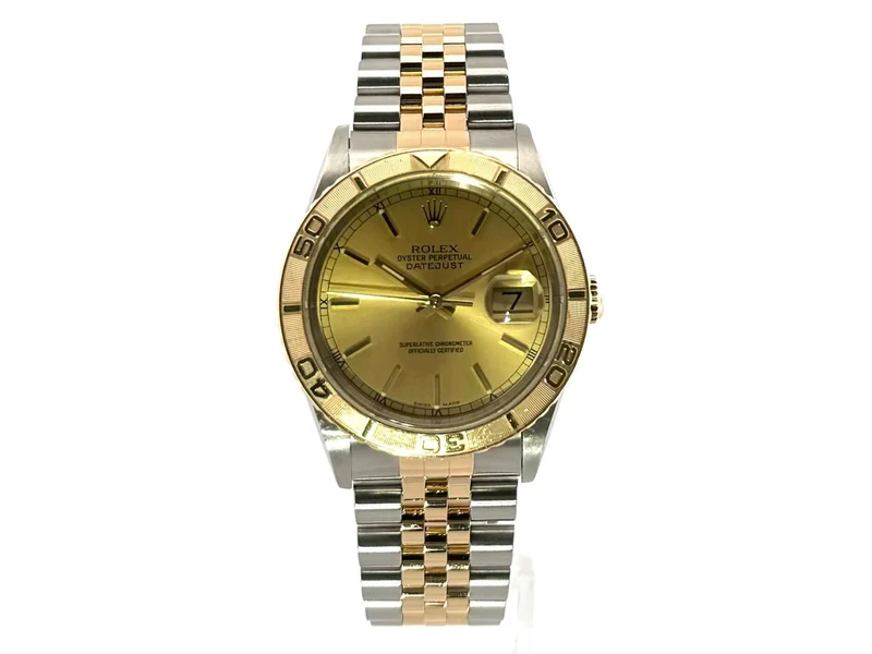 Rolex Datejust 36 Turn-O-Graph 16263 Champagner Jubile-Band