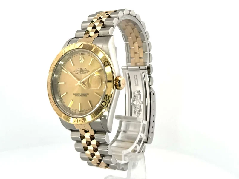 Rolex Datejust 36 Turn-O-Graph 16263 Champagner Jubile-Band