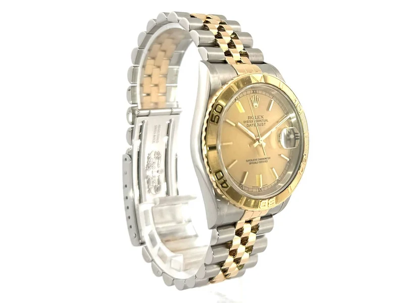 Rolex Datejust 36 Turn-O-Graph 16263 Champagner Jubile-Band