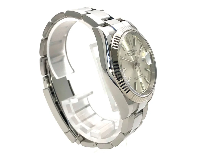 Rolex Datejust 36 Oystersteel Weißgold 126234 Silber aus 2021 LC100