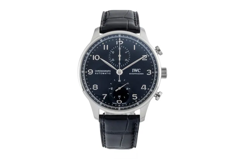 IWC Portugieser chronograph steel automatic men's watch IW371609 LP: 9100EUR [2601204]