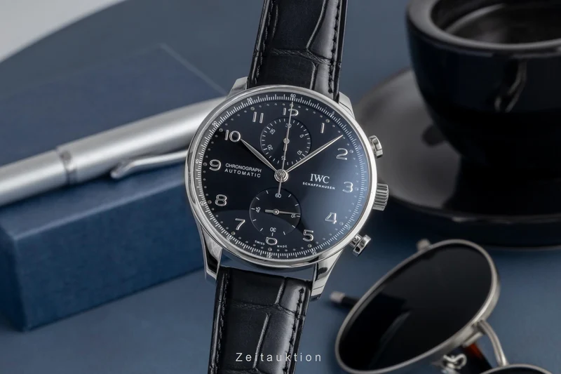 IWC Portugieser chronograph steel automatic men's watch IW371609 LP: 9100EUR [2601204]