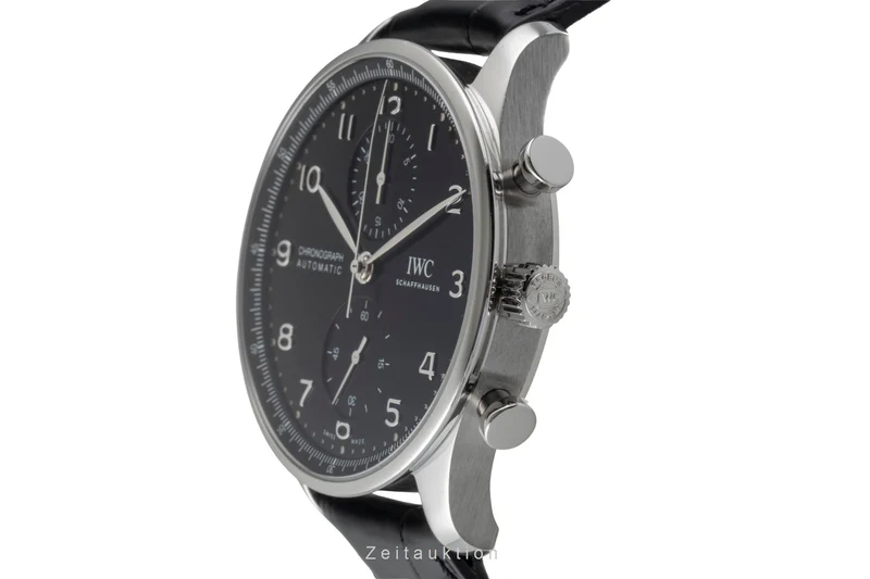 IWC Portugieser chronograph steel automatic men's watch IW371609 LP: 9100EUR [2601204]