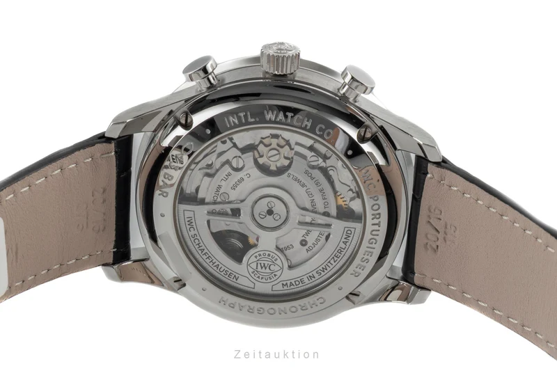 IWC Portugieser chronograph steel automatic men's watch IW371609 LP: 9100EUR [2601204]