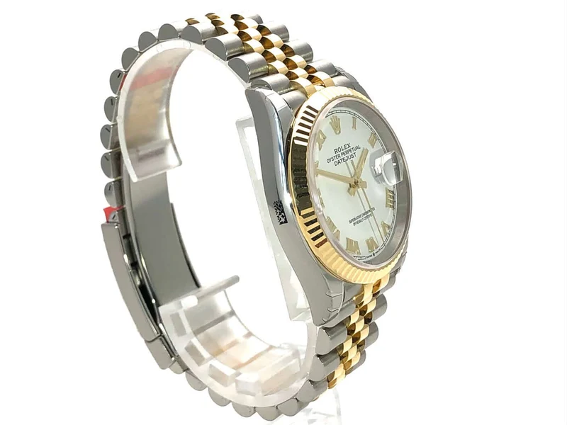 Rolex Datejust 36 126233 Weiß Römisch ungetragen 2019 Jubile-Band
