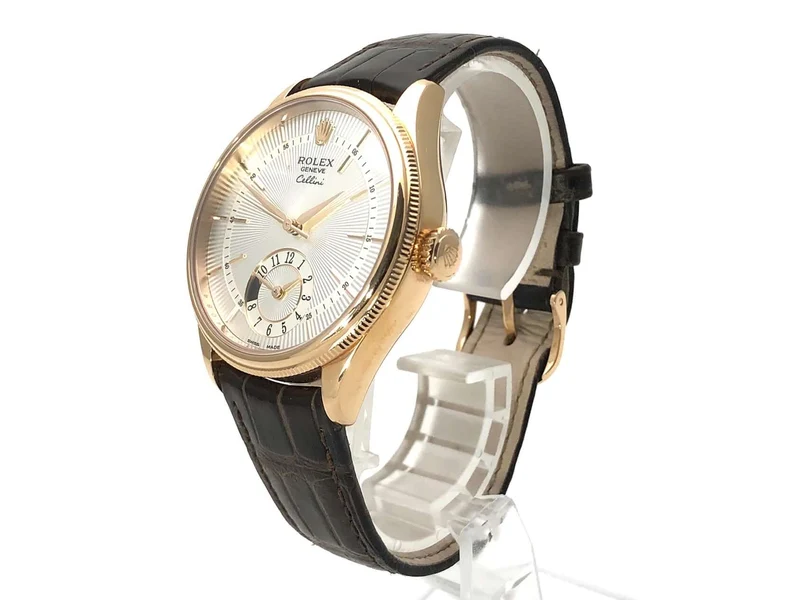 Rolex Cellini Dual Time 50525 Silber aus 2015 D-Papiere
