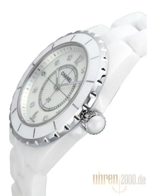 Chanel J12 Weiss Diamant H3214 Quarz 38mm