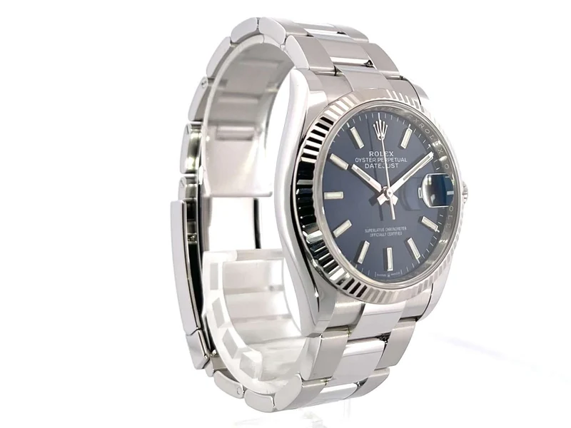 Rolex Datejust 36 Oystersteel Weißgold 126234 Blau