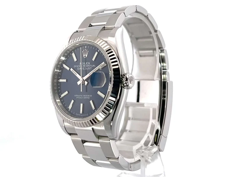 Rolex Datejust 36 Oystersteel Weißgold 126234 Blau