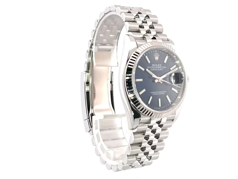 Rolex Datejust 36 Oystersteel Weißgold 126234 Blau Jubile-Band