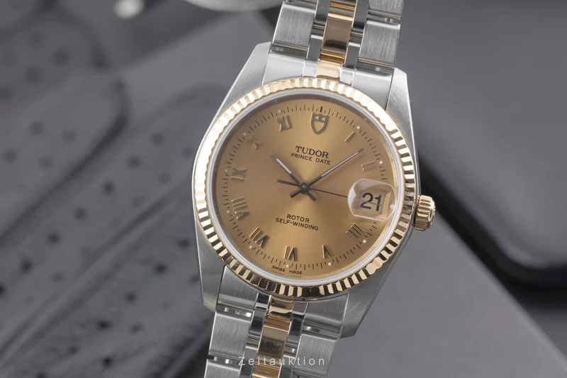 Tudor Prince Date steel / gold automatic men's watch 74033 [2601582]