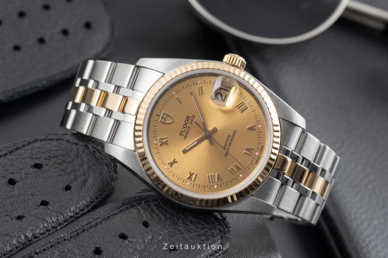 Tudor Prince Date steel / gold automatic men's watch 74033 [2601582]
