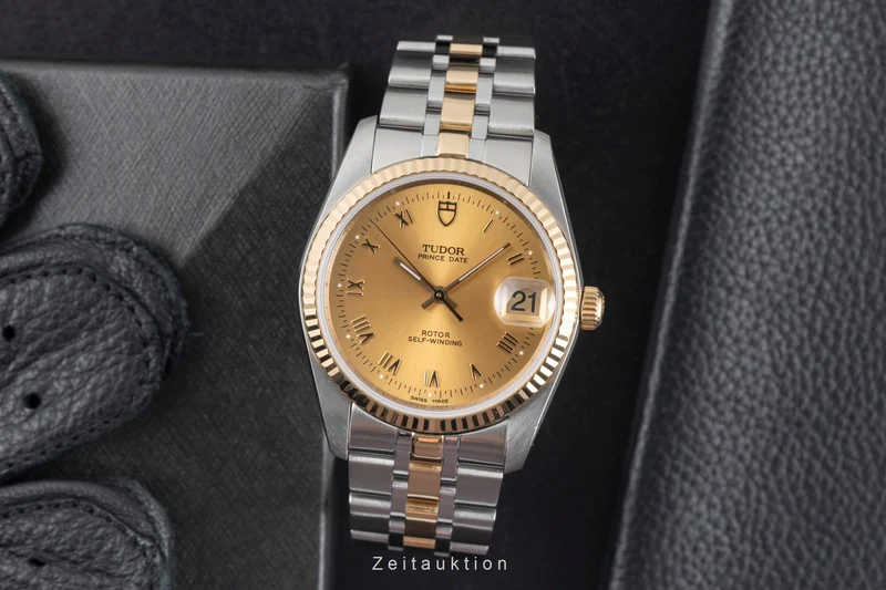 Tudor Prince Date steel / gold automatic men's watch 74033 [2601582]